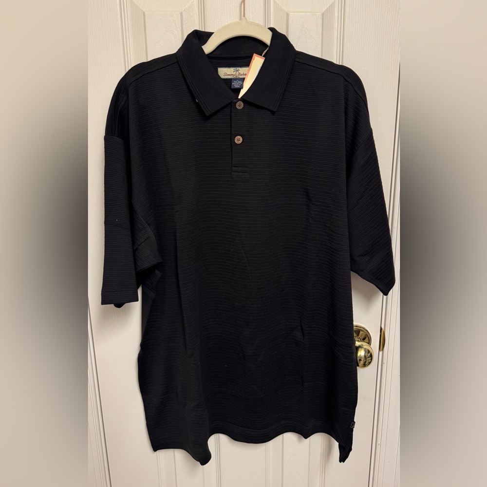 Tommy Bahama Men’s Black Short-Sleeve Polo